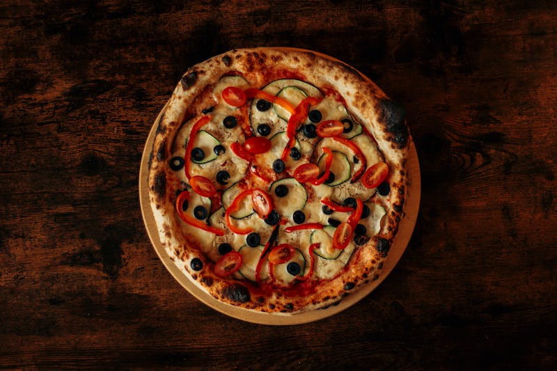 Spicy Calabrese punch pizza with hot salami